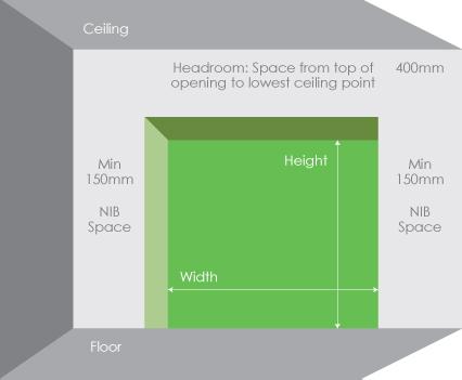 Sizes Specifications Absolute Doors, Garage Door Measurements Standard